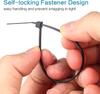 600/100x Self Locking Cable Ties Plastic Nylon Adjustable Cord Ties Straps Fastening Fixed Loop Home Office Cables Tie Fastener