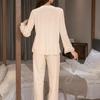 2025 Gold Velvet Autumn Pajamas: Comfortable Casual Two-Piece Homewear Set
