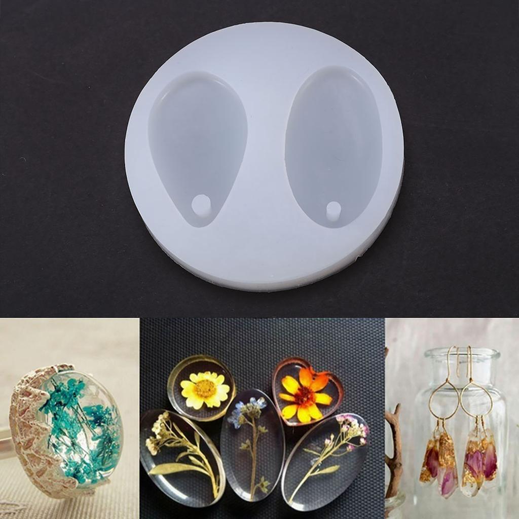 1Pcs Time Gem Oval Silicone Jewelry Making Mould   Pendant Mold, Resin Craft Tool for Earrings, Necklaces, Key Chains and Room Decor
