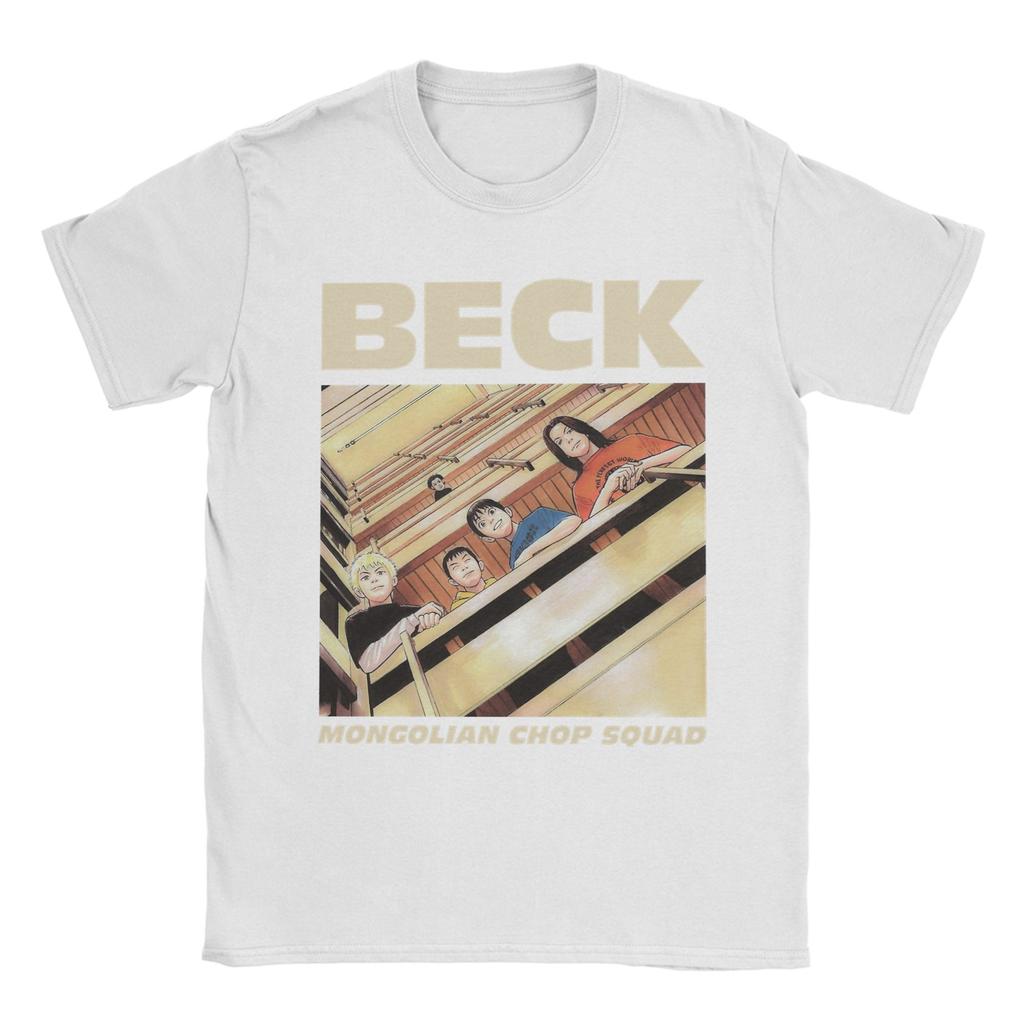 BECK Mongolian Chop Squad T Shirts for Men Cotton Fun TShirt Crewneck  Tee Shirt Short Sleeve Clothes Birthday Present