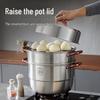COOKER KING 304 Stainless Steel 3-Layer Steamer