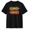 Maglietta in Cotone Vintage Direzione Clown a Sinistra Buffoni a Destra per Abbigliamento Unisex Estate 2026 Maglietta Magliette Novità
