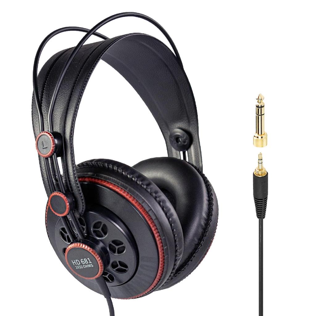 Superlux Professional Monitor Black HD681 Semi-Open Headphones,