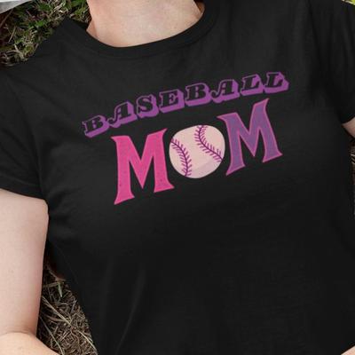 Baseball Mom T-Shirt and Kids Tshirt: Unisex Heavy Cotton, Trendy Sportswear