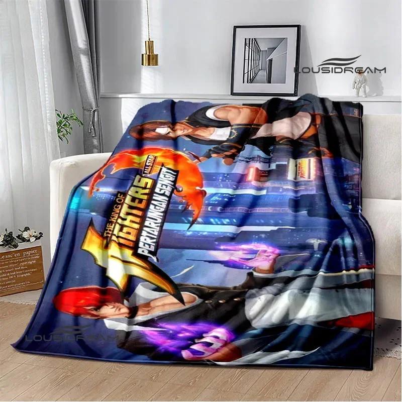 3D Game KING OF FIGHT Cartoon Printed Blanket Warm Flannel Blankets Soft and Comfortable Blanket Bed Linings Birthday Gift