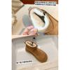 Wool Version~ Small Ears, Plush Thick-soled Polished Cotton Shoes, Short Tube, Wool Short Boots, Women's Fur Integrated Snow Boots