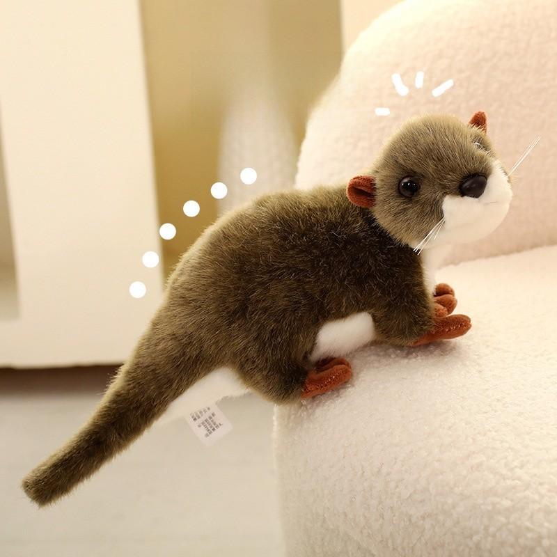 Eurasian Otter Plush Toy With Pp Cotton Filling For Kids Sleep Pillow And Collectible Decor
