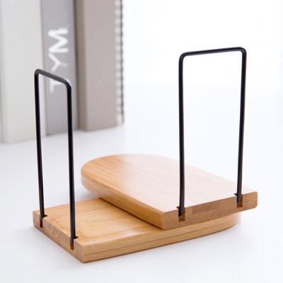 Natur Bambus Desktop Organizer Buchstützen Buchstützen Ständer Halter Regal Bücherregal