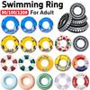 Thickened Swim Ring Float with Handle Swimming Circle Swimming Ring for Kids Adults for Swimming Pool Party Decorations