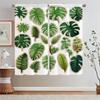 Green Plant Turtle Back Bamboo Modern Living Room Curtains for Camera Black Out Curtains Blackout Shade Curtain Tiebacks Blinds