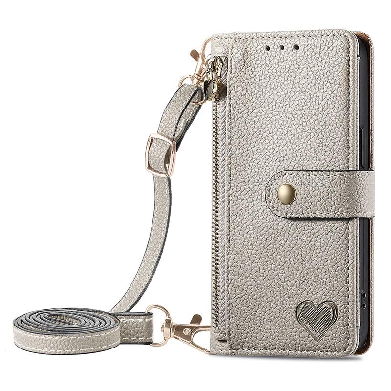 Luxe Ritssluiting Leer Portemonnee Hoesje Voor OPPO Realme 11 10 Pro Plus 9 9i 8 8i Narzo 30 50 Find X8 Portemonneetje Kaarten Sleuf Houder Cover