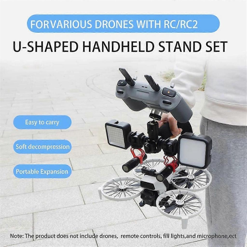 For RC 2 Handheld Bracket for 3/3PRO Drone Camera U-Shaped Stand Set