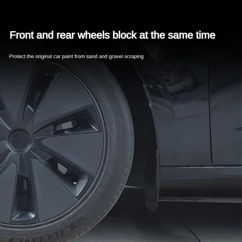 Fenders for Tesla Model 3 Highland 2025 2025 Official Original Front and Rear Wheel Fenders TPE Material Car Modification Part