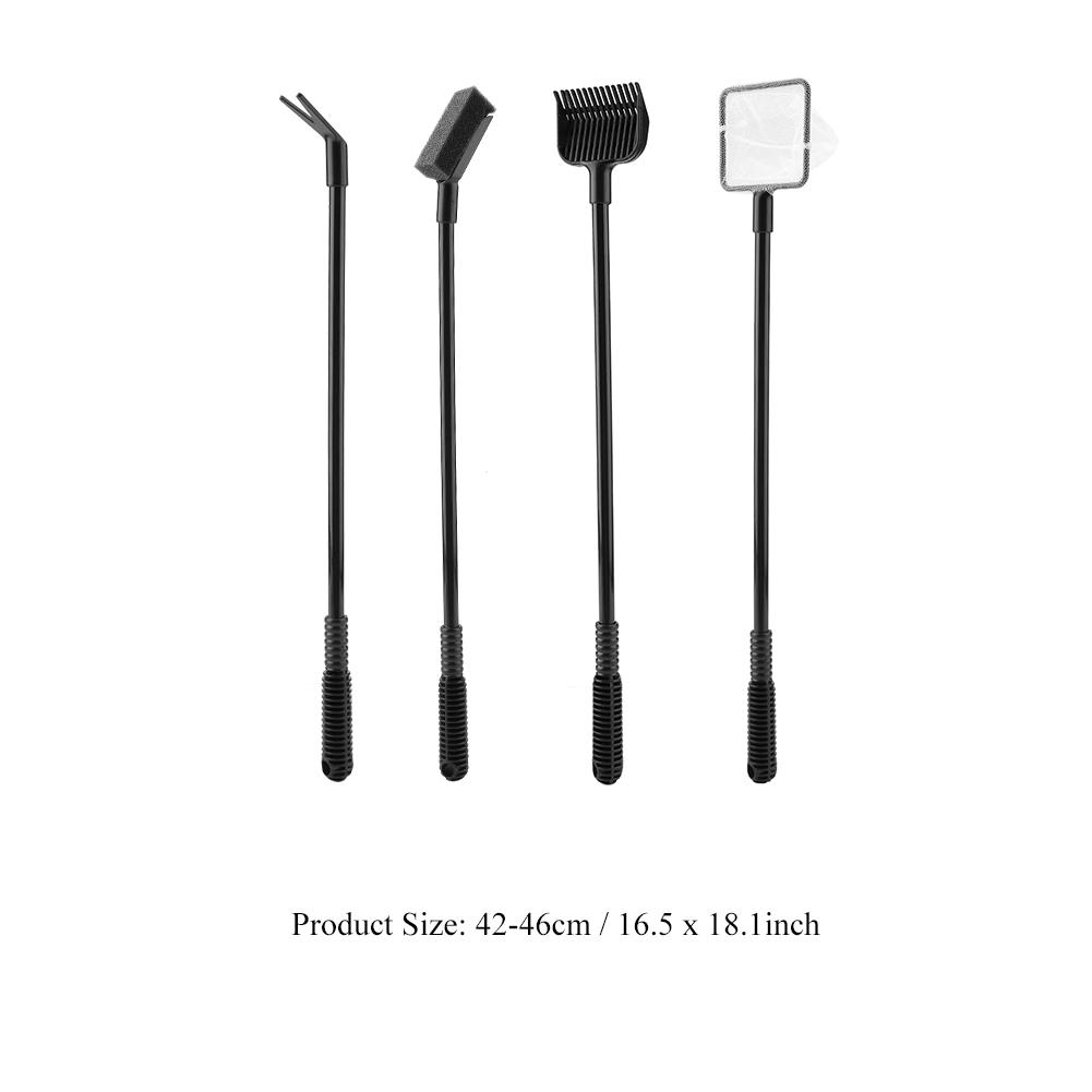 4 In 1 Portable Aquarium Cleaning Tool Set Fish Tank Cleaner Brush