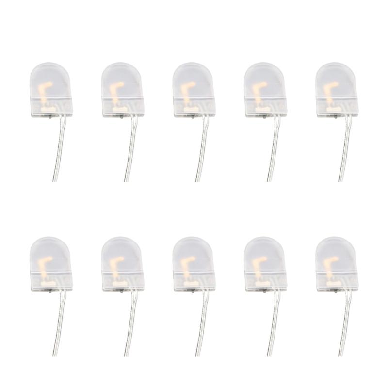 Pack of 10pcs Plastic CR2032 Coin Cell Holder Case Secure LIR2032 Storage Box for Calculators Key Remote Controls