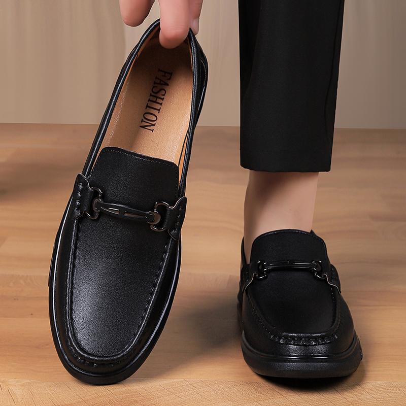 Fashion Genuine Leather Slip On Footwear Office Leisure Man Driving Shoes Driving Flats Handmade Men's Business Loafers Casual Shoes