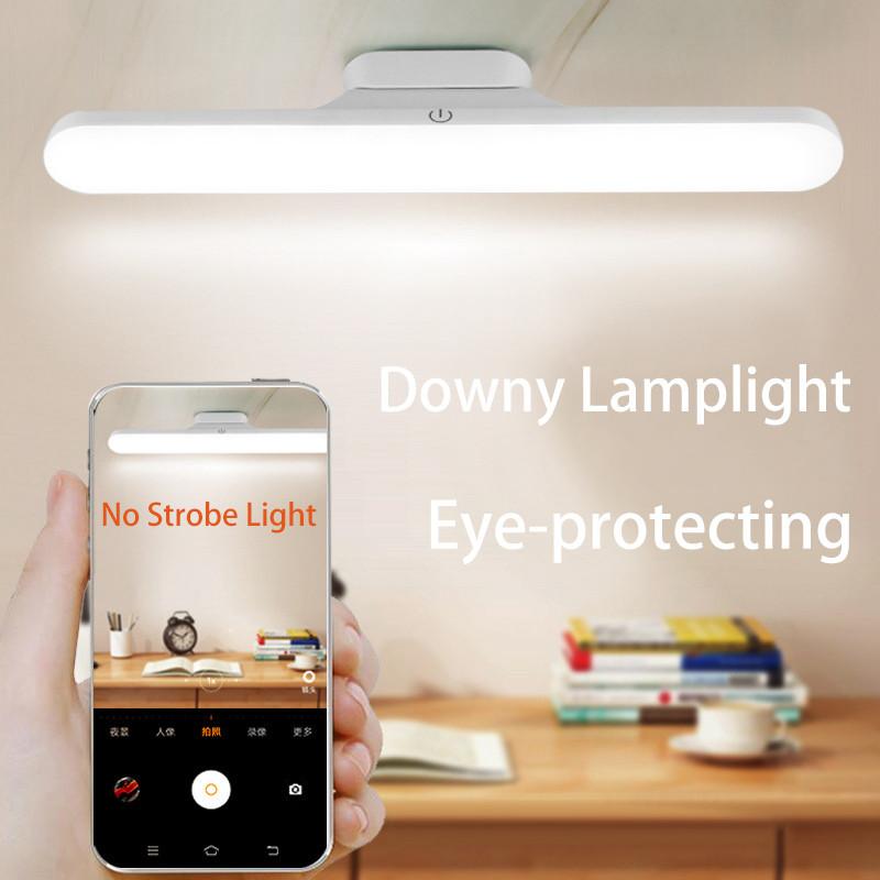 LED Night Light Magnet Dorm Cabinet Lights 30cm 1200mAh USB Nightlight Dimmable Table Lamp for Closet Kitchen Wardrobe Cupboard