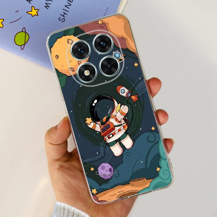 For Xiaomi Redmi Note 14 14Pro Case Coque Soft Silicone Back Cover Flower Butterfly Love Heart Clear Funda Redmi Note14 Pro Capa