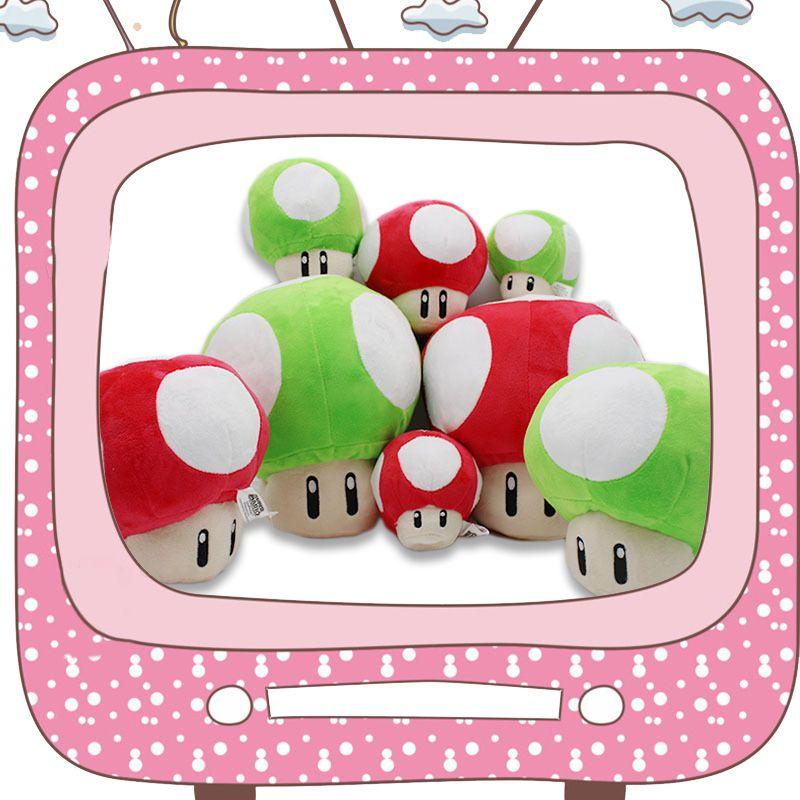 Games Super Mario Plush Toy Mario Mushrooms Cute Stuffed Doll 2 Colors Kids Gift