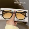 Retro Square Frame Color-Changing Glasses - Anti-Blue Light, Myopia-Friendly for Men and Women