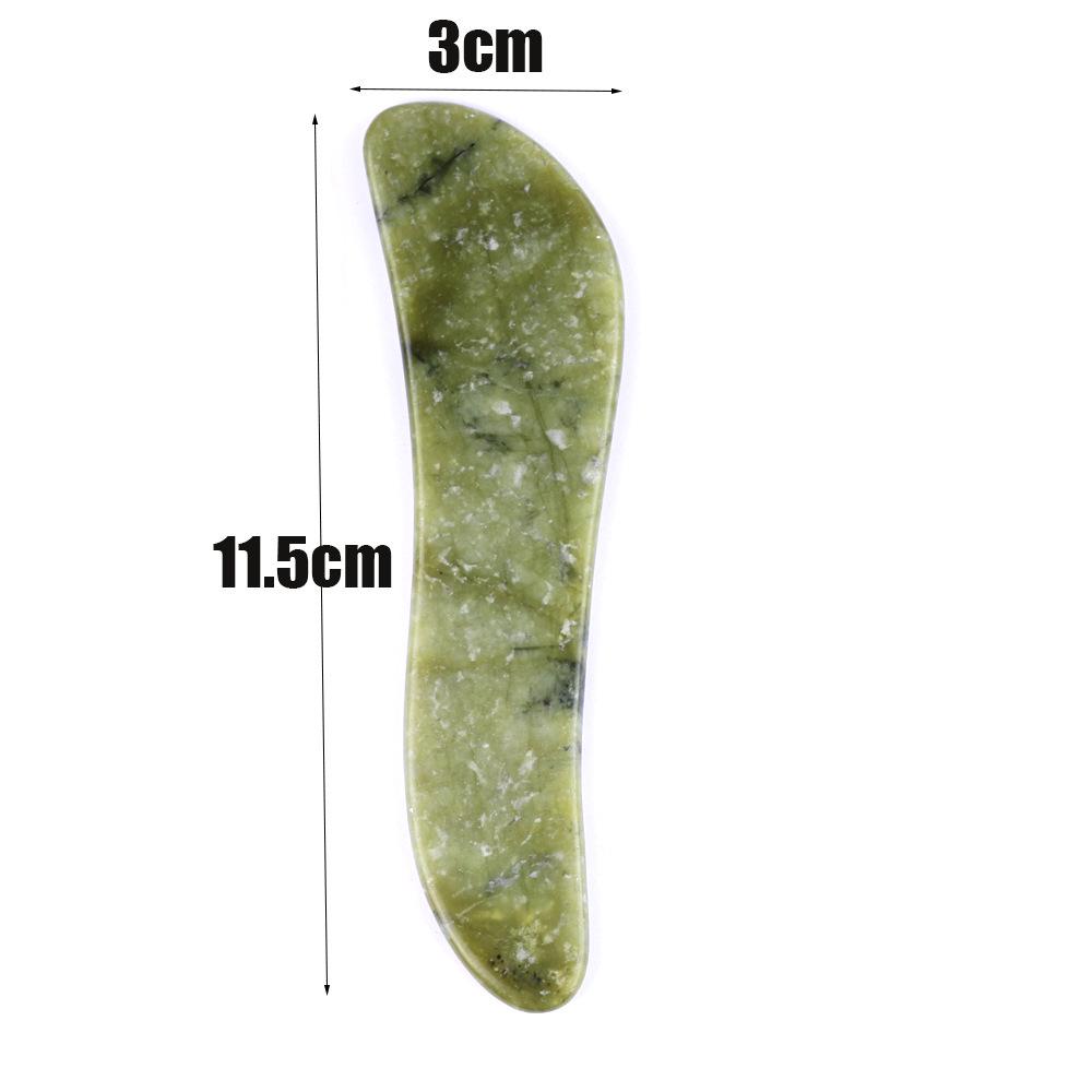 Jade Gua Sha Facial & Body Roller Massager for Full Meridian Scraping Massage.