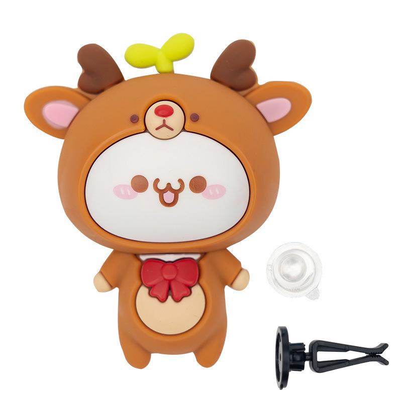 Korean Style New with Long Grasss Cartoon Man Car Air Freshener Air Outlet Fragrance Flavoring In The Car Goods Accessories