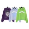 Felpa Unisex con Stampa Grafica di Lettere Vestibilità Larga Pullover Streetwear Set di Felpa e Pantaloni per Coppia