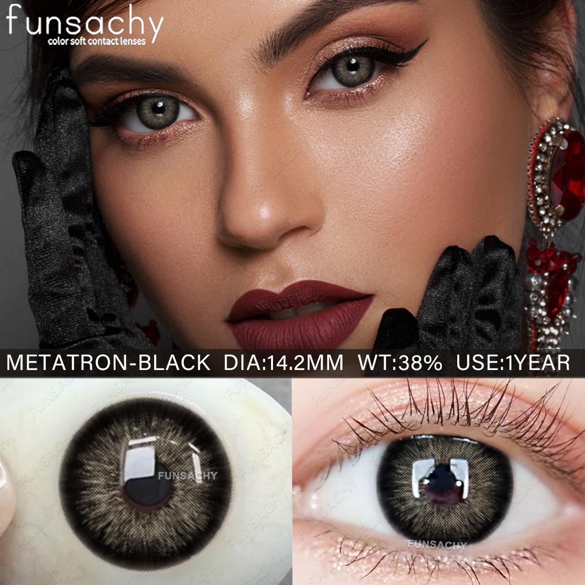 

FUNSACHY 1 пара натуральных цветных контактных линз для глаз, красивый зрачковый макияж для глаз, косметические линзы для голубых глаз, серые цветные линзы для глаз
