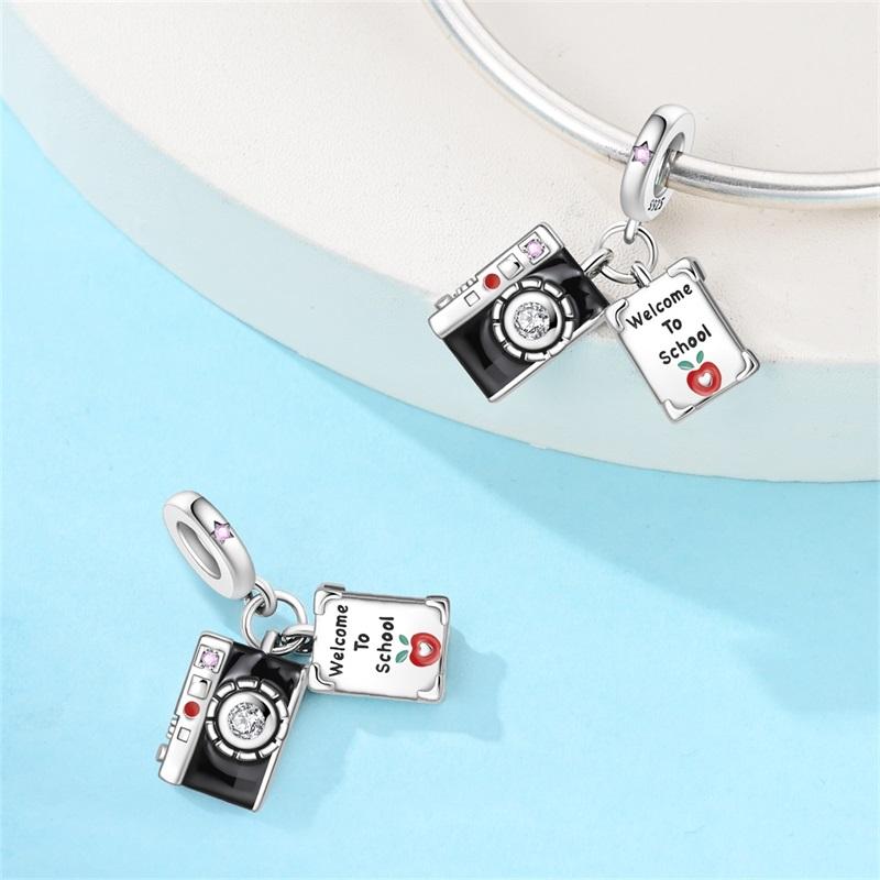 Graduation Charms Coppertrip Phone Charms Bead Friendship Schoolbag Pendants Fit Bracelet Diy Jewelry Marking