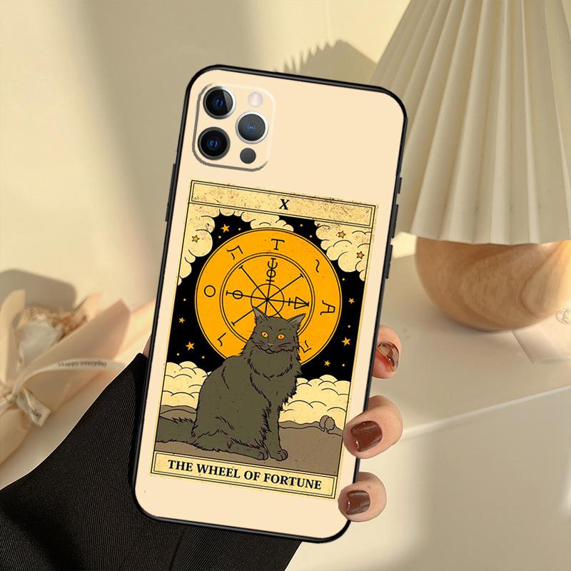 Die Kaiserin Tarot Katzen Kunst Druck Handyhülle Für iPhone 13 16 15 11 12 14 17 Pro Max 12 mini 15 16 Plus 16e 17 Air Hülle Funda