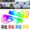 Large Car Decals Compass Tree Mountain Deer PVC Stickers Vinyl Graphic Waterproof SUV RV Styling Decoration Exterior Accessories