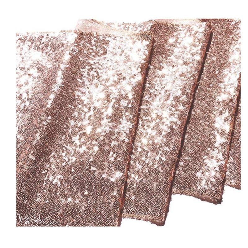 Tablecloth Polyester Fiber With Gold Sequins Table Cover For Table Home Wedding Decoration