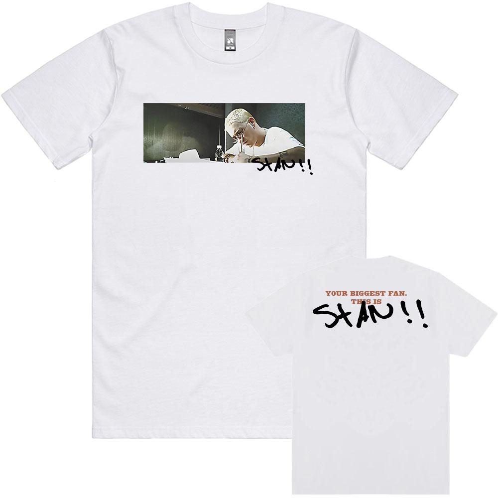 

EMINEM STANS GFX НАЙБІЛЬШИЙ ФАНАТ Футболка з коротким рукавом Бавовняна Чоловіча Футболка Повсякденна Мода Унісекс Вуличний Стиль Хіп-Хоп Чоловічий Одяг Футболка XL