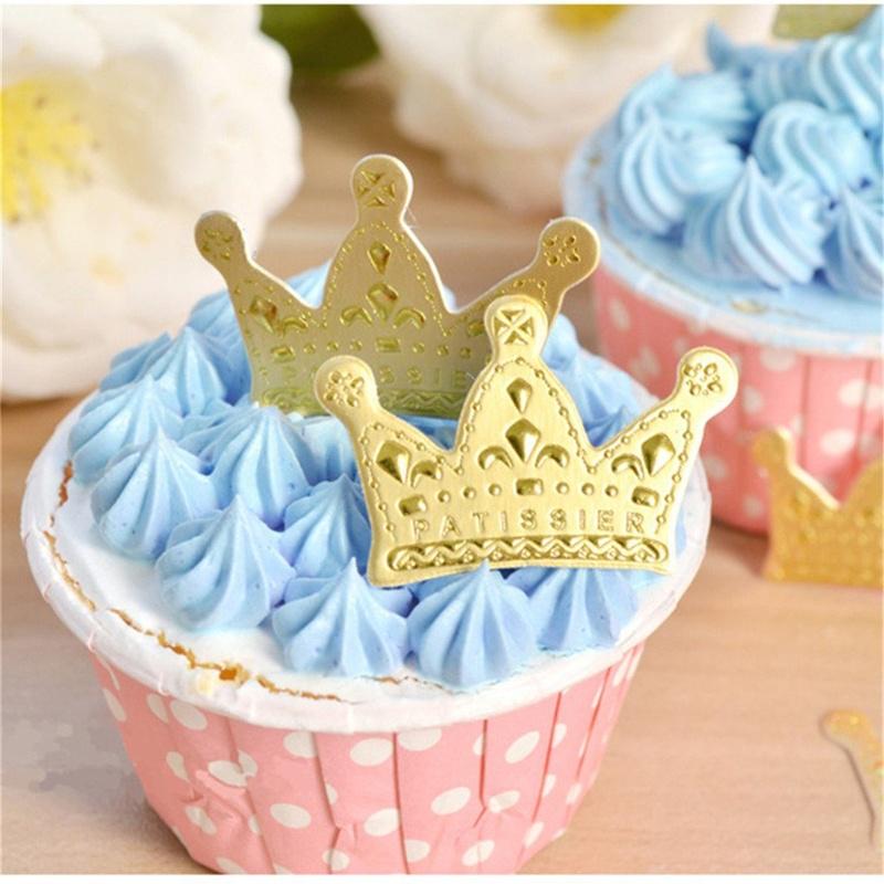 50pcs Couronne De Princesse Cake Topper Faveurs Cupcake Party Pics Bebe Douche Decoration Anniversaire De Mariage Faire Des Achats En Ligne A Bas Prix Sur Joom