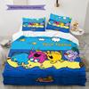 Mr. Men Little Miss Custom Name Pattern Bedding,Quilt Set Quilt Cover Pillowcase Home Birthday Gift(1 * duvet cover + 2 * pillowcase, without core)