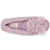 UGG Dakota Bow Pom Fleece Lined Warm Slip-On Shoes Low-Top Casual Sneakers Women Sneakers Pink Purple 1124030-SHAD