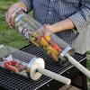 2/3Pcs Set Stainless Steel BBQ Basket Cylinder Barbecue Rack Useful Barbecue Cage  for Outdoor