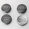 59MM 4pcs Car Wheel Center Hub Cap Badge Emblem Cover Auto Decoration For Audi A4 B5 B6 B7 A1 A3 8P 8L A6 C5 C6 A5 A7 A8 Q3 TT