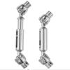 Poer For  2pcs Ural Truck RC Front Rear Drive Shaft for Henglong WPL Ural C14 C24 B24 MN D90 MN99S B36 B16 Car Spare Parts Metal
