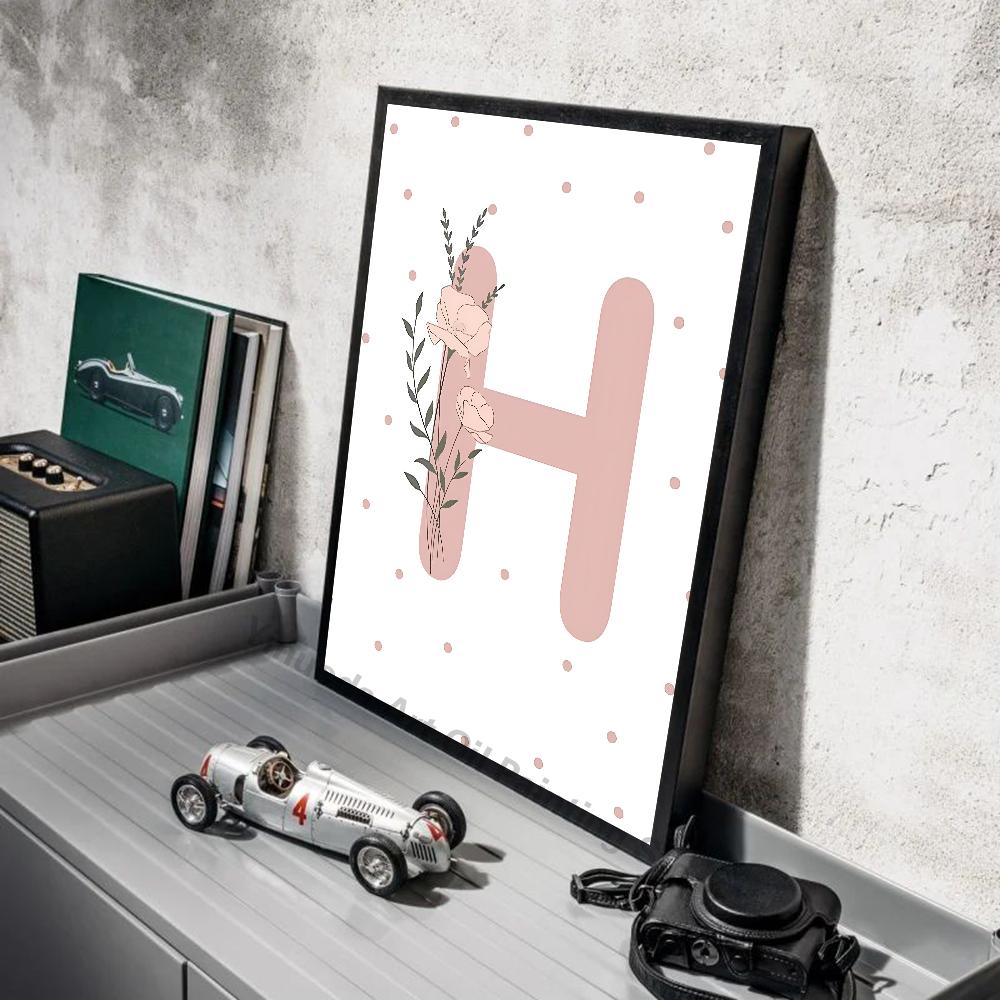 1pc Pink Butterfly Nursery Sun Rainbow Daisy Poster Stickers Art Wall Murals Decor Game Room Decor Gifts Kawaii HD Painting