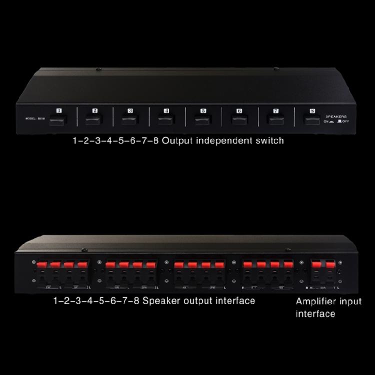Distribution Splitters 1 Input 8 Output Power Amplifiers & Speaker Switcher 300w