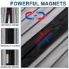 Magnetic White Striped Mosquito Net Curtains Available in Various Sizes Designed for Summer to Keep Insects Out While Allowing
