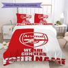 Custom Name Arsenal Pattern Bedding Uilt Set Uilt Cover Pillowcase Home Decoration Birthday Gift (1*duvet Cover+2*pillowcase Without Core)