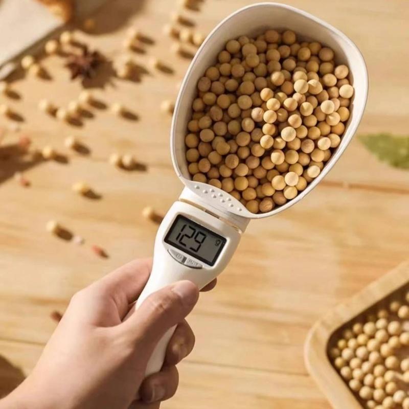 Pet Food Measuring Spoon Scale, Kitchen Digital Food Measuring Spoon, Suitable for Cat and Dog Food Measuring Spoon