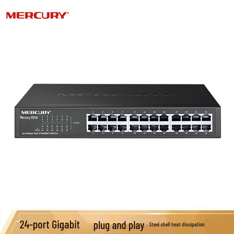 Mercury 24-Port 100Mbps Ethernet Desktop Switch