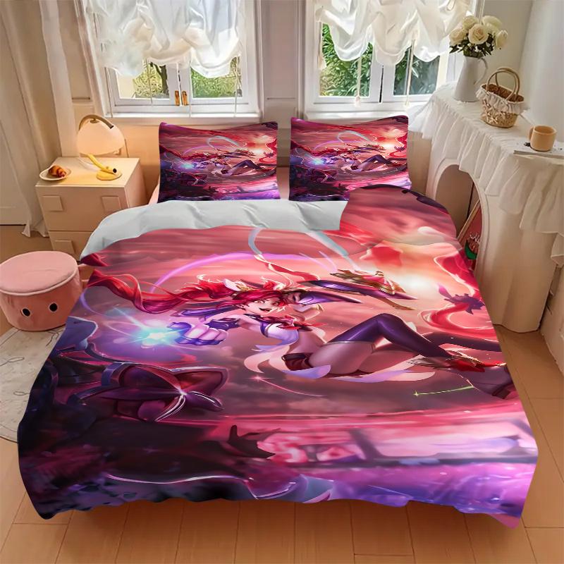 3pcs Dragon Slayer Fantasy Bedding Set-Perfect for Bedroom, Guest Room, Living Room, Hotel Decor | Ideal Gift for Fans, Travelers, Daily Use