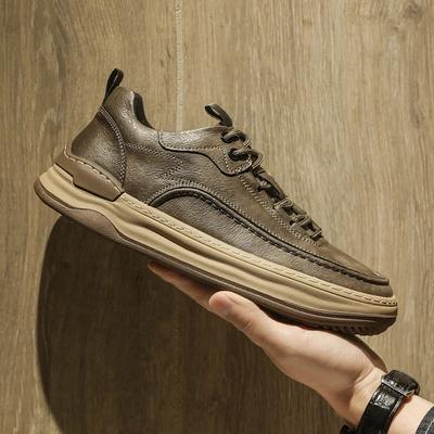 Nieuwe heren casual schoenen van echt leer luxe merk handgemaakt outdoor heren sneakers ademend Tenis sportschoenen Zapatos Hombre