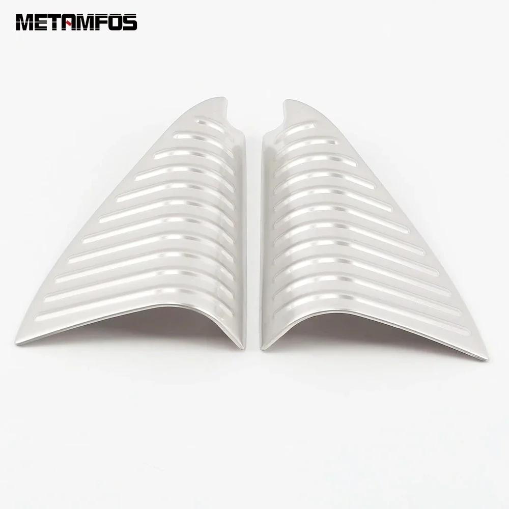 For Volkswagen VW T-Roc TROC 2018-2024 2025 Carbon Fiber Front Window A Pillar Triangle Speaker Cover Trim Interior Accessories