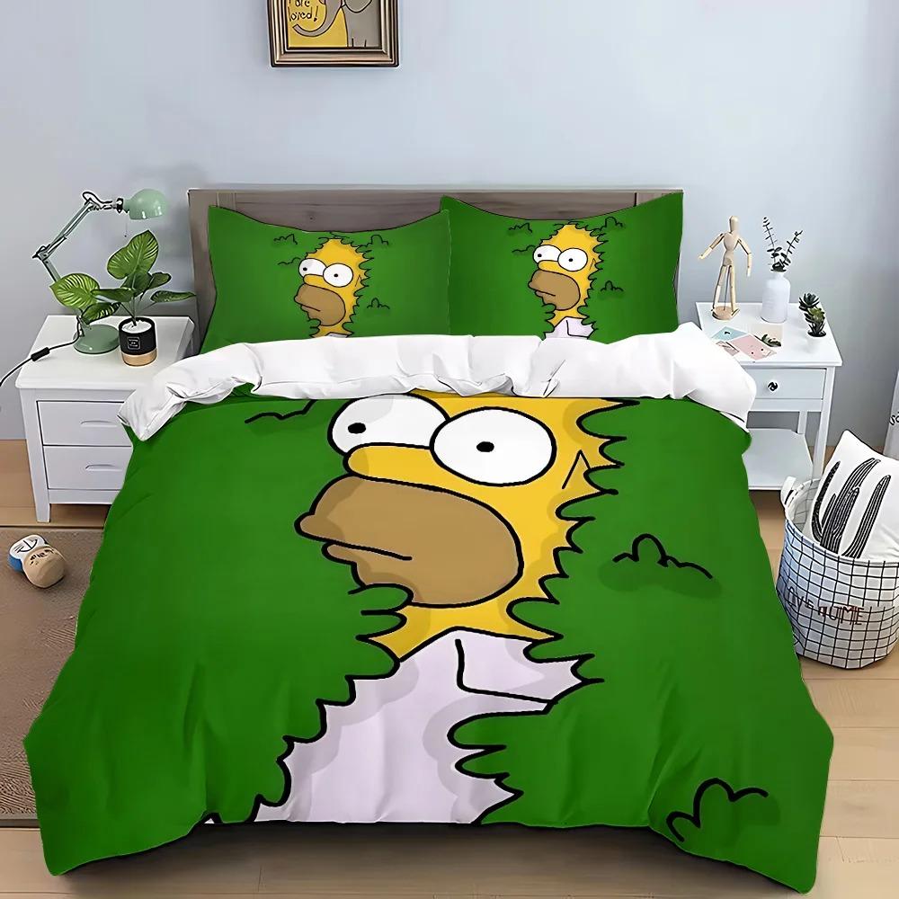 

Изысканный мультяшный постельный комплект с принтом SS-Simpson, пододеяльник, одеяло, кровать, молодежный, детский, для девочек, для мальчиков, подарок, роскошный подарок на день рождения 200X200cm 3pcs