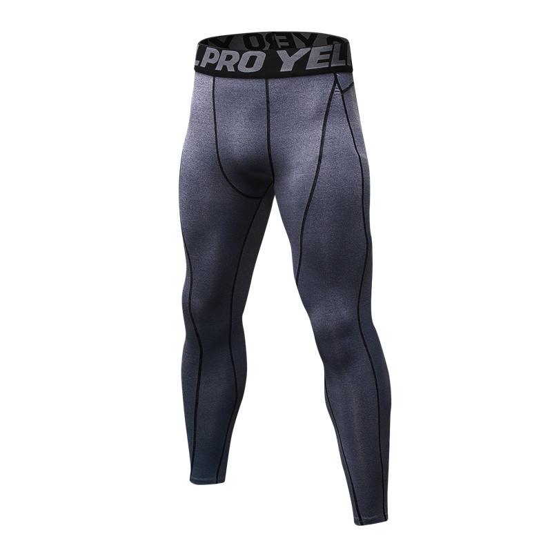 Men's Pro Sports Fitness Running Pants - Sweat-Wicking, Breathable, Quick-Drying, Elastic Tights